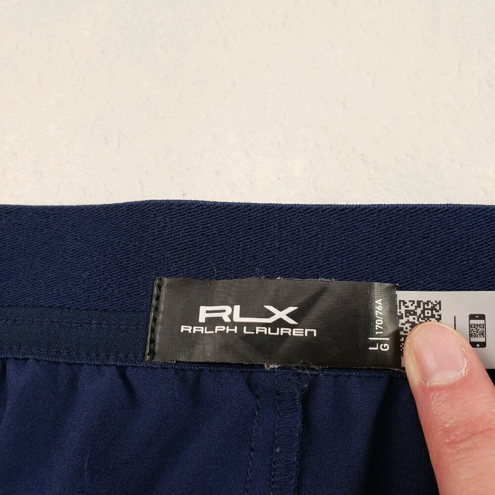 RLX Ralph Lauren Pant Womens Large Blue Straight Leg Active Casual Stretch - Picture 14 of 14